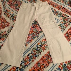 White bootleg Pants size 16.  No tags never worn